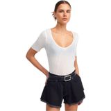 Dilvin Fitilli Transparan Triko Bluz, 101A10519