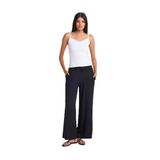 Dilvin Geniş Paça Tencel Pantolon, 36, 101A71623, Siyah, Kadın
