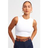 Dilvin Kadın Pamuklu Crop Top T-shirt - 30125