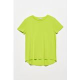 Dilvin Kadın Sarı 3471 Bisiklet Yaka Basic T-shirt