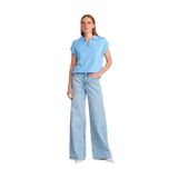 Dilvin Kar Yıkama Geniş Kesim Denim Pantolon, 36, 101A71776, Mavi, Kadın