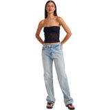 Dilvin Kar Yıkama Straight Denim Pantolon, 36, 101A71512, Tint, Kadın