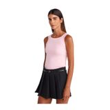 Dilvin Kare Yaka Askılı Triko Bluz, Standart, 101A10770, Pembe, Kadın