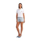 Dilvin Klasik Denim Mom Şort Açık Mavi, 36, 101A71507, Açık Mavi, Kadın