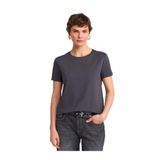 Dilvin Koyu Antrasit Bisiklet Yaka Basic T-shirt, 36, 101A03471, Koyu Antrasit, Kadın