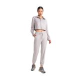 Dilvin Manşetli Jogger Süet Pantolon, 38, 101A71594, Gri, Kadın