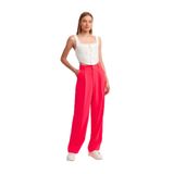 Dilvin Neon Koyu Pembe Dökümlü Palazzo Pantolon, 36, 103A07954, Neon Koyu Pembe, Kadın