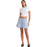 Dilvin Önü Fiyonklu Mini Denim Etek, 101A80585