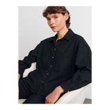 Dilvin Oversize Gömlek, 36, 101A50522, Siyah, Kadın