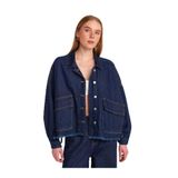 Dilvin Rins Yıkama Oversize Denim Mont, 34, 65362, Lacivert, Kadın