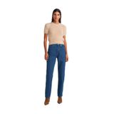 Dilvin Rins Yıkama Straight Denim Pantolon, 34, 101A71731, Mavi, Kadın