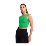 Dilvin Sırtı Açık Crop Top Bluz, 36, 101A30673, Yeşil, Kadın