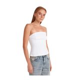 Dilvin Straplez Peplum Bluz, 36, 101A50880, Ekru, Kadın