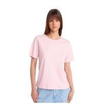 Dilvin Toz Pembe Bisiklet Yaka Basic T-shirt, 40, 101A31763, Toz Pembe, Kadın