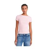 Dilvin Toz Pembe Kısa Kollu Basic T-Shirt, 36, 101A31935, Toz Pembe, Kadın