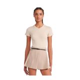Dilvin V Yaka Basic T-shirt, 36, 101A31673, Taş, Kadın