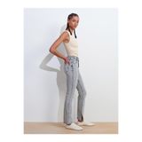 Dilvin Yanı Yırtmaçlı Comfort Likra Denim Pantolon, 36, 101A71793, Gri, Kadın