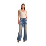 Dilvin Yıkama Baggy Denim Pantolon, 36, 101A71474, Tint, Kadın