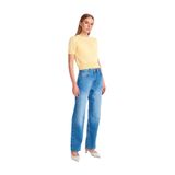 Dilvin Yüksek Bel Mom Fit Kot Pantolon, 40, 101A71780, Mavi, Kadın