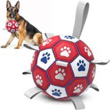 Diman İnteraktif Köpek Oyuncakları Topu, 9 Naylon Askılı Köpek Futbol Topları, Küçük Orta Büyük Köpekler için İç Mekan Dış Mekan Köpek Oyuncakları Doğum Günü Noel Evcil Hayvan Getirme Topu Oyuncakları