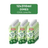 Dimes Cool Lime Meyve Suyu 12 Adet 310 ml Taze Misket Limon Aromalı Ferahlatıcı İçecek - 330 ml