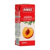 Dimes Şeftali Meyve Suyu 200 ml 27’li Paket Doğal Tatlandırıcı İçermeyen Lezzetli Seçenek