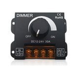 Dimmer Dc 12V-24V 30A LED Işık Bandı Regülatörü LED Şeritler Için Işık Kontrolü Siyah Karartma Cihaz