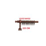 di'mora by ağbaht züc. Ceviz Raysız Ahşap Rustik Perde Askısı Rustik Borusu - 225 Cm