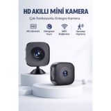 Dimute Shop 1080P HD Mini WiFi IP Kamera İç Mekan Güvenlik ve Bebek Kamerası Gece Görüşlü Sesli