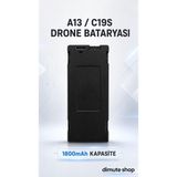 Dimute Shop A13 / C19S Drone Bataryası 1800MAH - Siyah