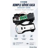 Dimute Shop D9 Drone Komple Gövde Kasa Anakart Dahil Orijinal Uyumlu Yedek Parça - Siyah