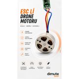 Dimute Shop ESC Li Drone Motoru Fırçasız Yüksek Performanslı RC Drone Yedek Motoru