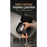 Dimute Shop Mini Drone Taşıma Çantası Fermuarlı Koruyucu Aksesuar Saklama Çantası 20x16x4 cm