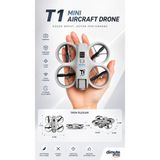 Dimute Shop T1 Mini Aircraft Drone Kameralı Headless Mod Engelden Kaçınma - Gri