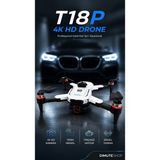 Dimute Shop T18P 4K Hd Drone Fpv Kamera Fırçasız Motor 700M Menzil Engel Tanıma Katlanabilir - Beyaz