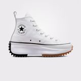 DIN Converse Run Star Hike Canvas Platform Kadın Beyaz Sneaker Ayakkabı 166799C - Renkli
