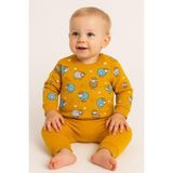 Dinamik çocuk Kız Erkek Bebek Sevimli Kuzu Baskılı 2li Alt-Üst Sweat ve Eşofman Takımı 6-9-12-18AY - 6 - 9 Ay