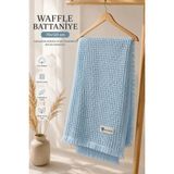 Dinamik çocuk Waffle Bebek Battaniyesi 70CMX120CM Püsküllü %100PAMUK Nefes Alan Yumuşak Çok Amaçlı Battaniye Mammy&daddy - 70x120