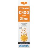 Dinamis Vitamin C D3 With Zinc 20 Efervesan Tablet