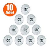 Dinar Çekmece Dolap Dolabı Kapak Kulpu Kulpları Kulbu Krom Metal Kulp (10 Adet) Mobilya Mutfak