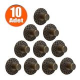Dinar Çekmece Dolap Kapak Kulpu Kulbu Antik Sarı Metal Kulp ( 10 Adet)