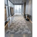 Dinarsu Aksu Prime Dmr Gri Geçişli Modern Kaymaz Taban 150x200 cm Yolluk