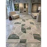 Dinarsu Aksu Prime Yeşil Modern Kaymaz Taban 80x150 cm Yolluk
