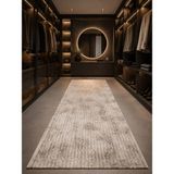 Dinarsu Aksu Stan Antiq Halı Bej Modern Kaymaz Taban Salon Hol, Koridor Mutfak Yıkanabilir Jel Kesme Yolluk - 120 x 420 cm
