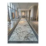 Dinarsu Antiq Halı Gri Geçişli Modern Kaymaz Taban Çocuk Odası Salon Hol, Koridor Mutfak Yıkanabilir Jel Kesme Yolluk