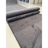 Dinarsu Armoni Kaymaz Taban Kesme Antrasit 100x145 cm Yolluk
