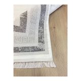 Dinarsu Arora 64879-095 Gri Dokuma Taban Çerçeveli Üst Kalite Sık Dokuma Premium Seri Modern Salon Halısı