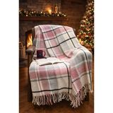 Dinarsu Cozy Life İnka Pamuklu Tv Battaniye 130X170 Cm Pembe