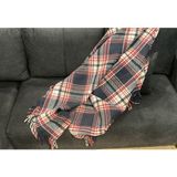 Dinarsu Cozy Life Pamuklu Skoç Tv Battaniyesi 130 x 170 cm - Bordo - Lacivert