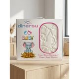Dinarsu Embos Bebek Battaniyesi - Bej - Beyaz - 100 x 120